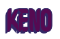 Rendering "KENO" using Callimarker
