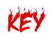 Rendering "KEY" using Charred BBQ