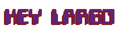 Rendering "KEY LARGO" using Computer Font
