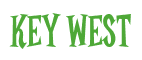 Rendering "KEY WEST" using Cooper Latin