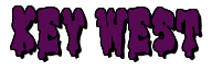 Rendering "KEY WEST" using Drippy Goo