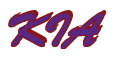 Rendering "KIA" using Brush Script