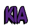 Rendering "KIA" using Callimarker