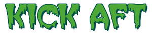 Rendering "KICK AFT" using Creeper