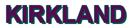 Rendering "KIRKLAND" using Arial Bold