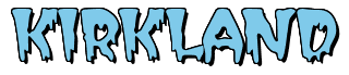 Rendering "KIRKLAND" using Creeper