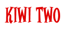 Rendering "KIWI TWO" using Cooper Latin