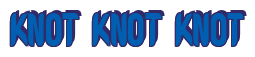 Rendering "KNOT KNOT KNOT" using Callimarker
