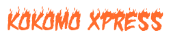 Rendering "KOKOMO XPRESS" using Charred BBQ