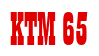 Rendering "KTM 65" using Bill Board