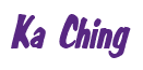 Rendering "Ka Ching" using Big Nib