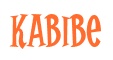 Rendering "Kabibe" using Cooper Latin