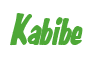 Rendering "Kabibe" using Big Nib