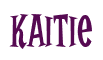 Rendering "Kaitie" using Cooper Latin