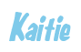 Rendering "Kaitie" using Big Nib