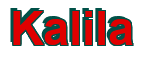 Rendering "Kalila" using Arial Bold