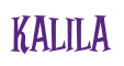 Rendering "Kalila" using Cooper Latin