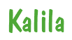 Rendering "Kalila" using Dom Casual