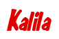 Rendering "Kalila" using Big Nib