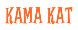 Rendering "Kama Kat" using Cooper Latin