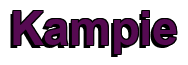 Rendering "Kampie" using Arial Bold