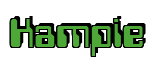 Rendering "Kampie" using Computer Font