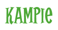 Rendering "Kampie" using Cooper Latin