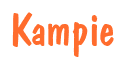 Rendering "Kampie" using Dom Casual