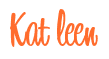 Rendering "Kat leen" using Bean Sprout