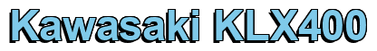 Rendering "Kawasaki KLX400" using Arial Bold