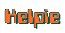 Rendering "Kelpie" using Computer Font