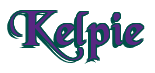 Rendering "Kelpie" using Black Chancery