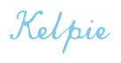 Rendering "Kelpie" using Commercial Script