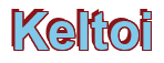 Rendering "Keltoi" using Arial Bold