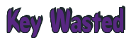 Rendering "Key Wasted" using Callimarker