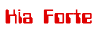 Rendering "Kia Forte" using Computer Font