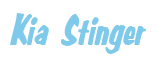 Rendering "Kia Stinger" using Big Nib
