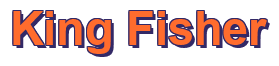 Rendering "King Fisher" using Arial Bold