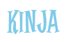 Rendering "Kinja" using Cooper Latin