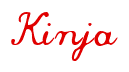 Rendering "Kinja" using Commercial Script