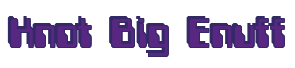 Rendering "Knot Big Enuff" using Computer Font