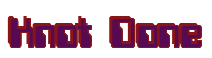 Rendering "Knot Done" using Computer Font