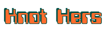 Rendering "Knot Hers" using Computer Font