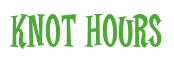 Rendering "Knot Hours" using Cooper Latin