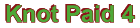 Rendering "Knot Paid 4" using Arial Bold