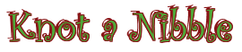 Rendering "Knot a Nibble" using Curlz
