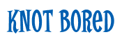 Rendering "Knot bored" using Cooper Latin