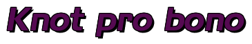 Rendering "Knot pro bono" using Aero Extended