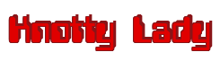 Rendering "Knotty Lady" using Computer Font