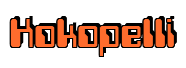 Rendering "Kokopelli" using Computer Font